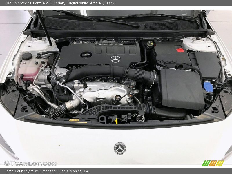 Digital White Metallic / Black 2020 Mercedes-Benz A 220 Sedan