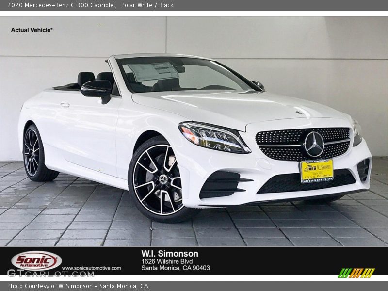 Polar White / Black 2020 Mercedes-Benz C 300 Cabriolet