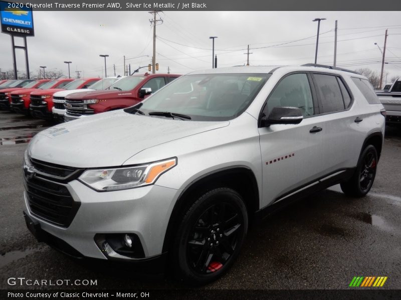 Silver Ice Metallic / Jet Black 2020 Chevrolet Traverse Premier AWD