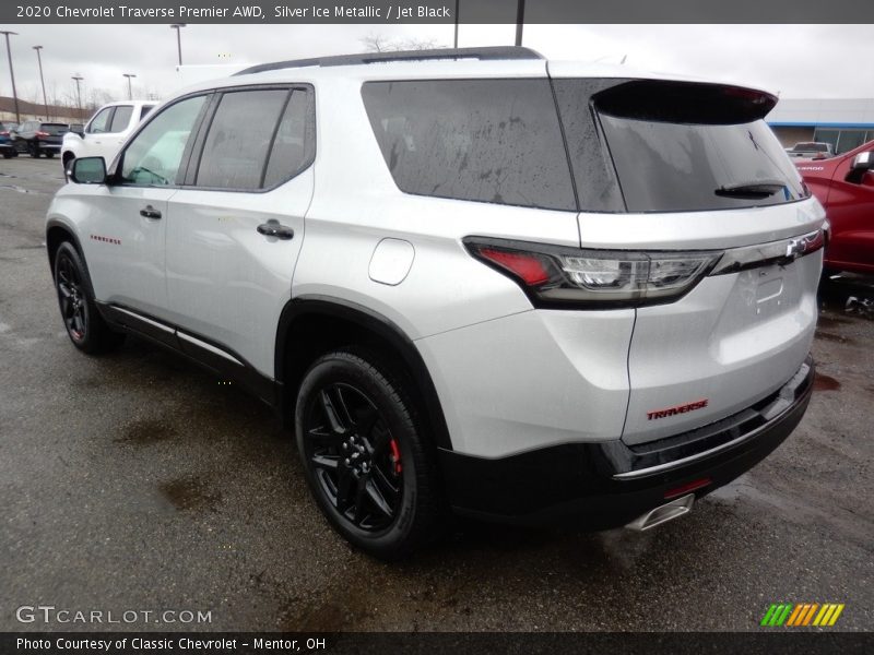 Silver Ice Metallic / Jet Black 2020 Chevrolet Traverse Premier AWD