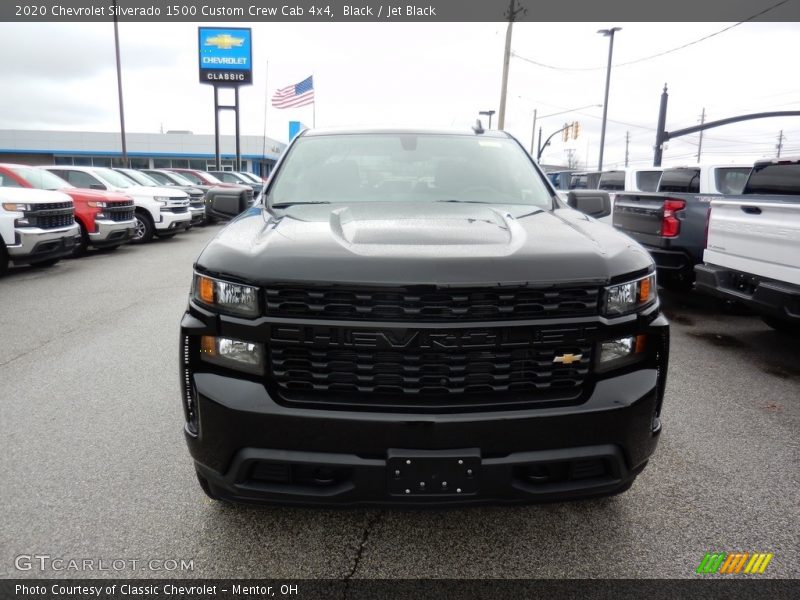 Black / Jet Black 2020 Chevrolet Silverado 1500 Custom Crew Cab 4x4