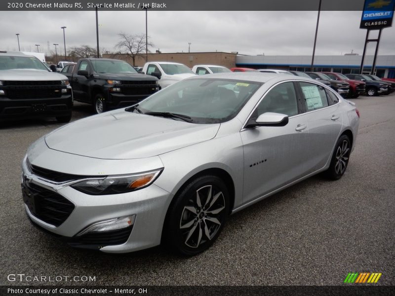 Silver Ice Metallic / Jet Black 2020 Chevrolet Malibu RS