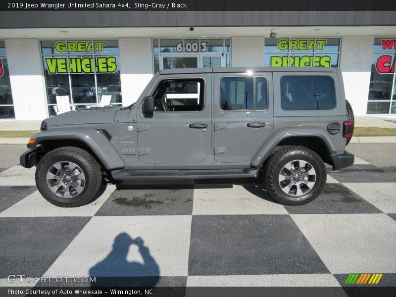 Sting-Gray / Black 2019 Jeep Wrangler Unlimited Sahara 4x4