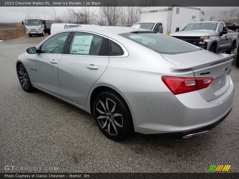 Silver Ice Metallic / Jet Black 2020 Chevrolet Malibu RS