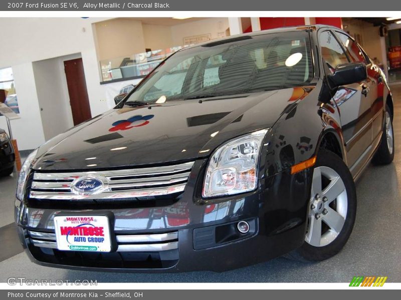 Alloy Metallic / Charcoal Black 2007 Ford Fusion SE V6
