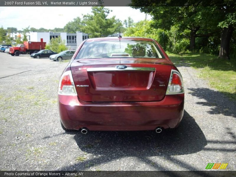 Merlot Metallic / Light Stone 2007 Ford Fusion SEL V6