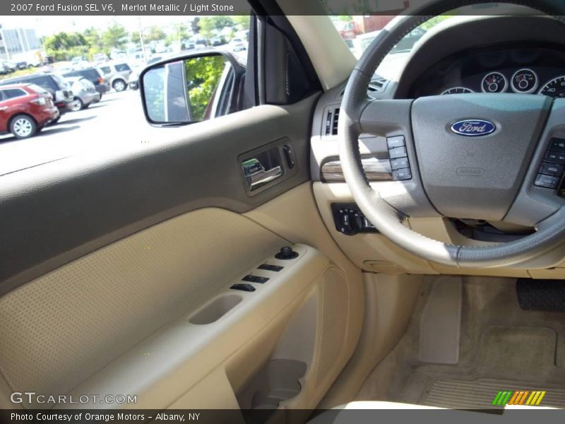 Merlot Metallic / Light Stone 2007 Ford Fusion SEL V6