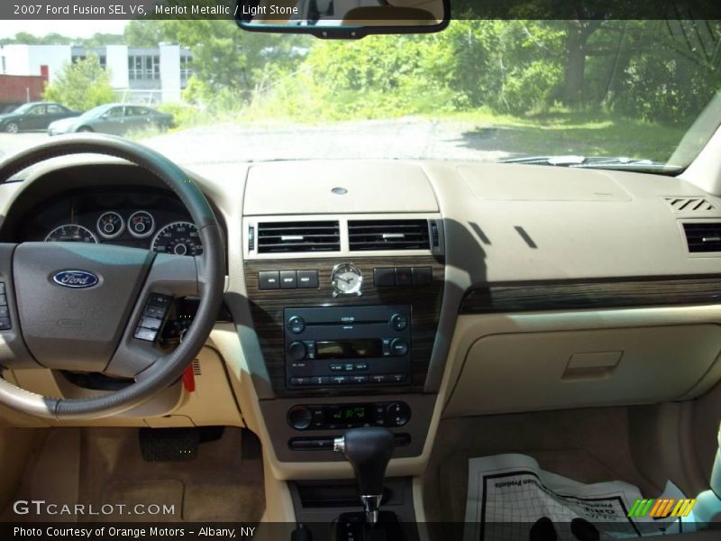 Merlot Metallic / Light Stone 2007 Ford Fusion SEL V6