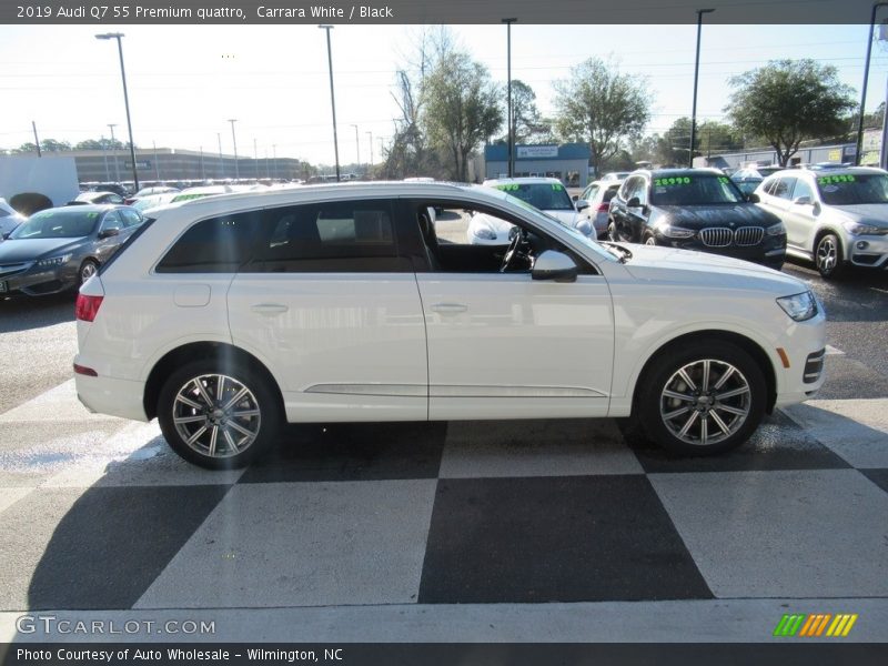 Carrara White / Black 2019 Audi Q7 55 Premium quattro