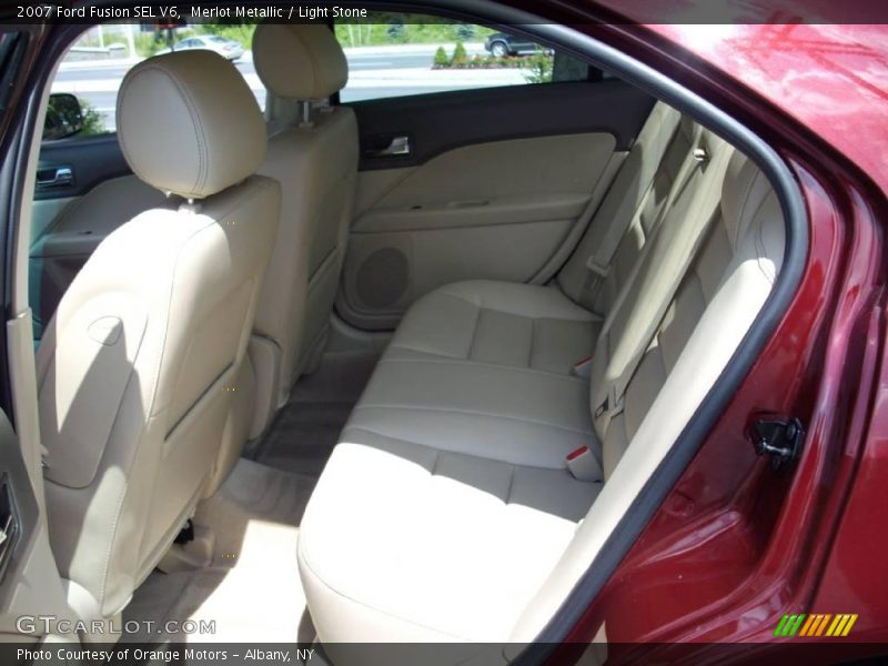 Merlot Metallic / Light Stone 2007 Ford Fusion SEL V6