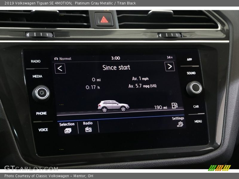 Platinum Gray Metallic / Titan Black 2019 Volkswagen Tiguan SE 4MOTION