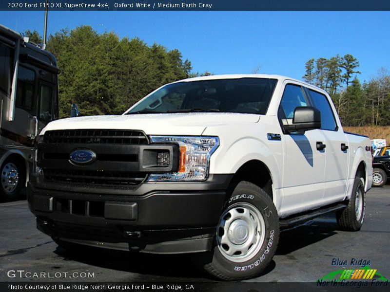 Oxford White / Medium Earth Gray 2020 Ford F150 XL SuperCrew 4x4