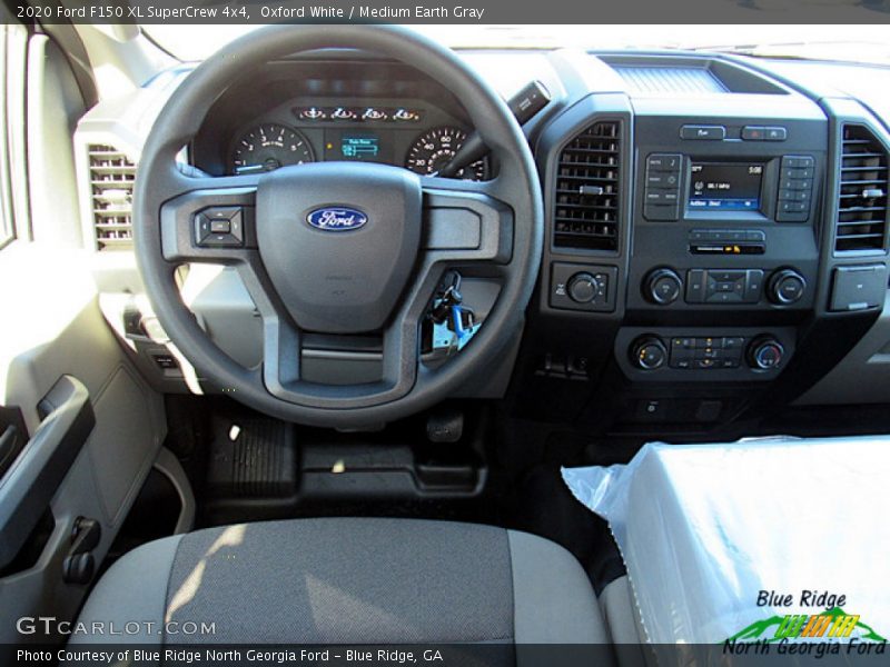 Oxford White / Medium Earth Gray 2020 Ford F150 XL SuperCrew 4x4