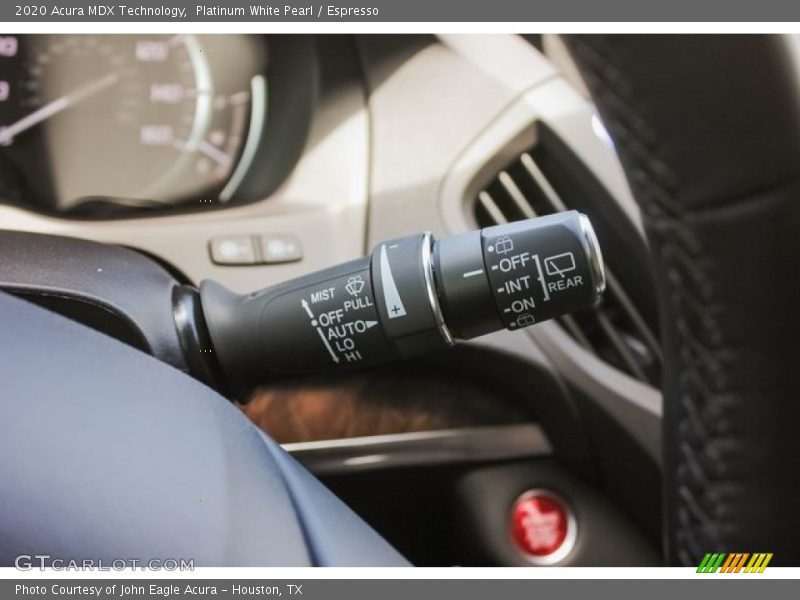 Platinum White Pearl / Espresso 2020 Acura MDX Technology