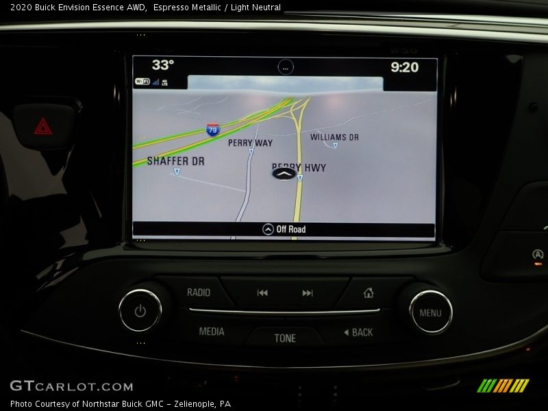 Navigation of 2020 Envision Essence AWD