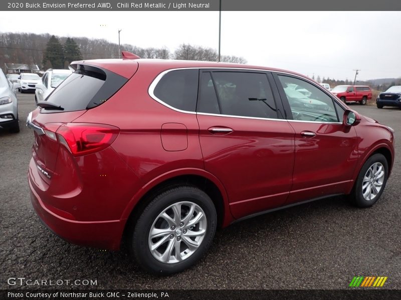 Chili Red Metallic / Light Neutral 2020 Buick Envision Preferred AWD