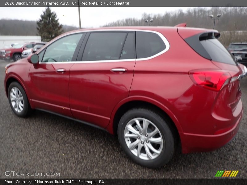 Chili Red Metallic / Light Neutral 2020 Buick Envision Preferred AWD