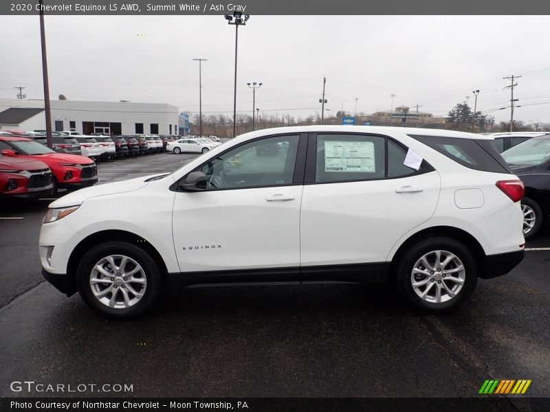 Summit White / Ash Gray 2020 Chevrolet Equinox LS AWD
