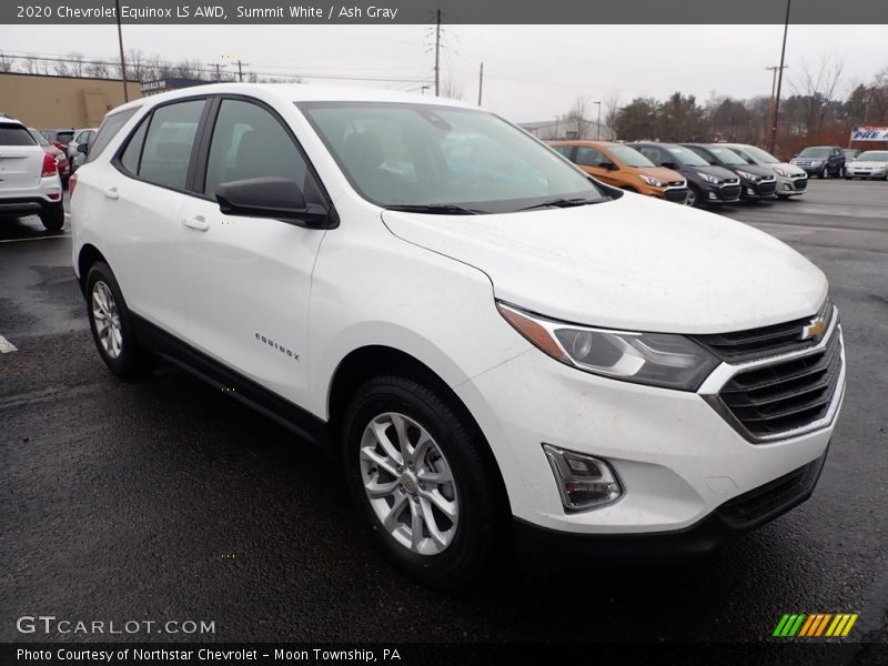 Summit White / Ash Gray 2020 Chevrolet Equinox LS AWD