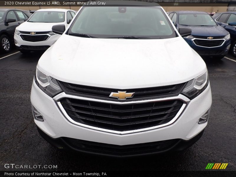 Summit White / Ash Gray 2020 Chevrolet Equinox LS AWD