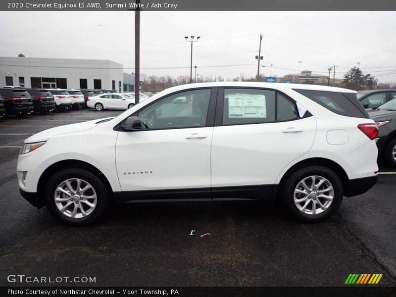 Summit White / Ash Gray 2020 Chevrolet Equinox LS AWD