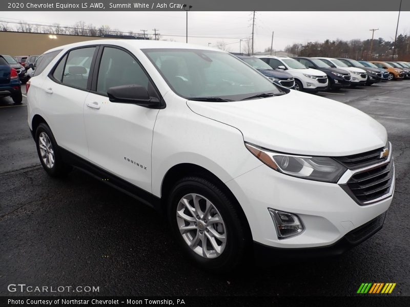 Summit White / Ash Gray 2020 Chevrolet Equinox LS AWD