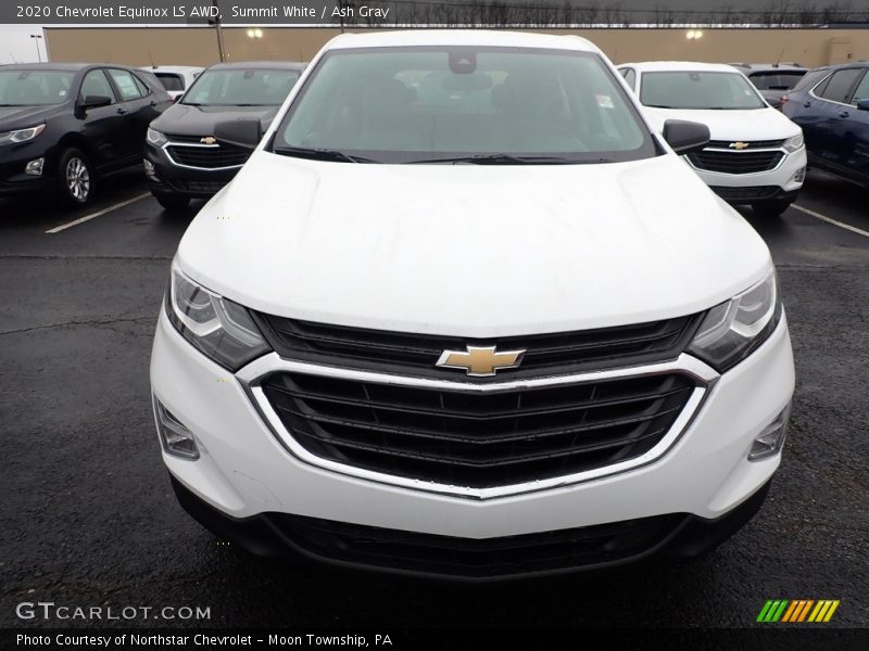 Summit White / Ash Gray 2020 Chevrolet Equinox LS AWD