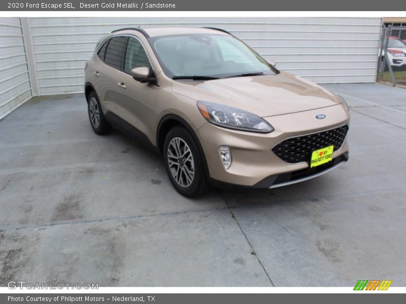 Desert Gold Metallic / Sandstone 2020 Ford Escape SEL