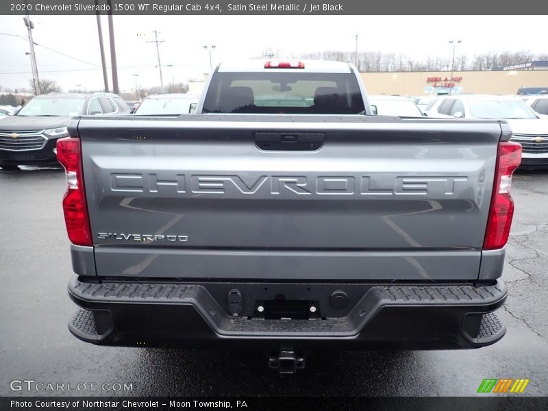 Satin Steel Metallic / Jet Black 2020 Chevrolet Silverado 1500 WT Regular Cab 4x4