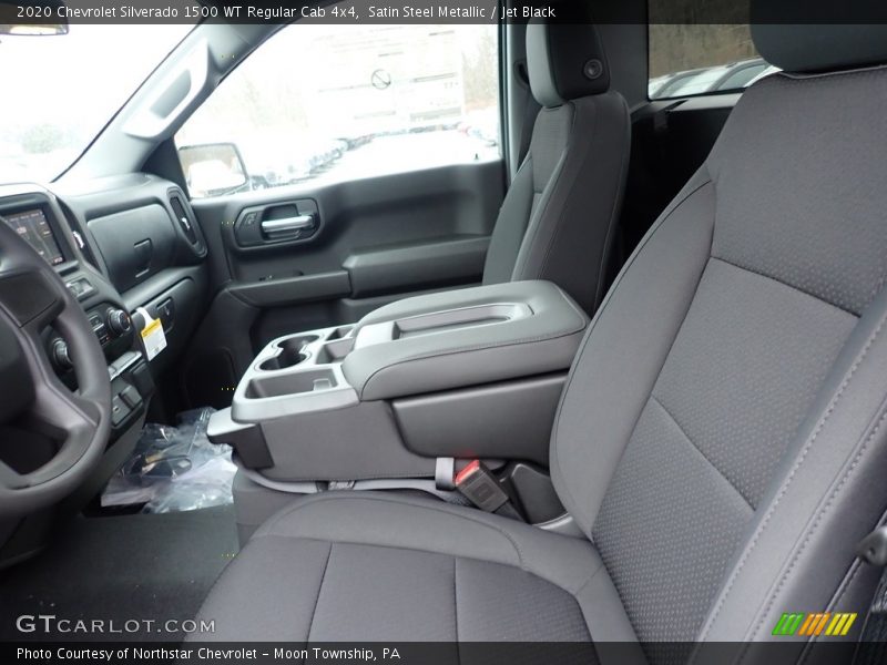 Satin Steel Metallic / Jet Black 2020 Chevrolet Silverado 1500 WT Regular Cab 4x4