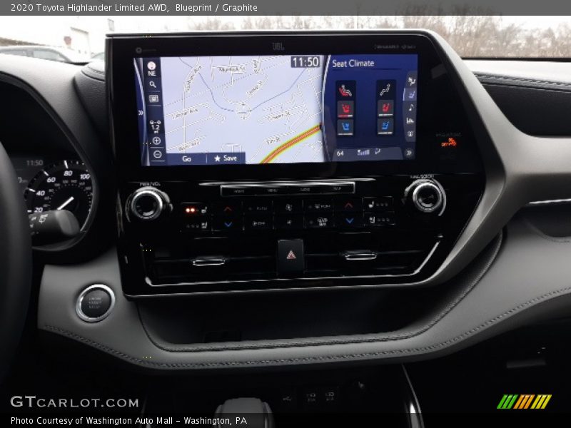 Navigation of 2020 Highlander Limited AWD