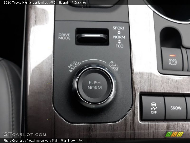 Controls of 2020 Highlander Limited AWD