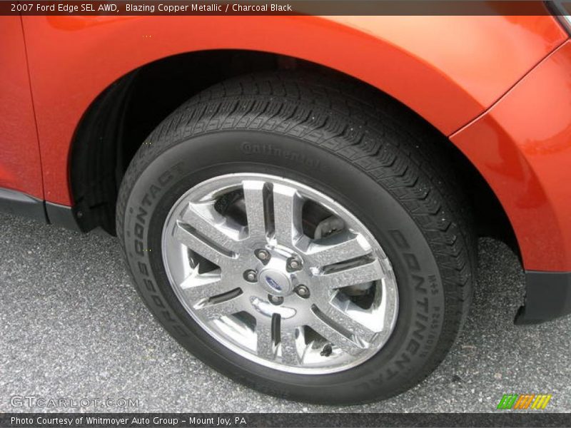 Blazing Copper Metallic / Charcoal Black 2007 Ford Edge SEL AWD