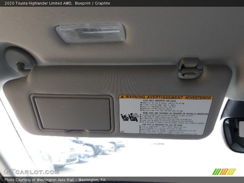 Blueprint / Graphite 2020 Toyota Highlander Limited AWD