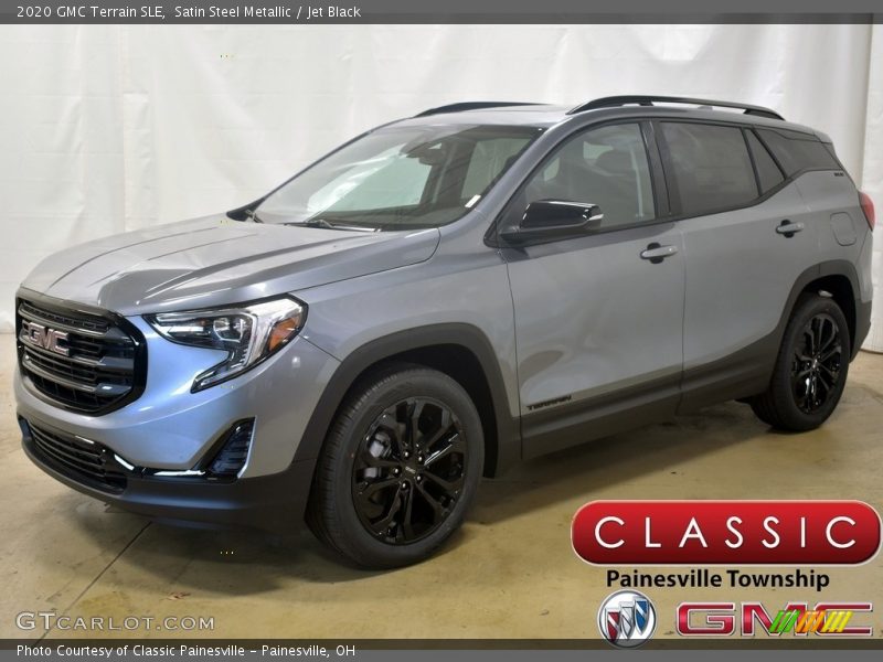 Satin Steel Metallic / Jet Black 2020 GMC Terrain SLE