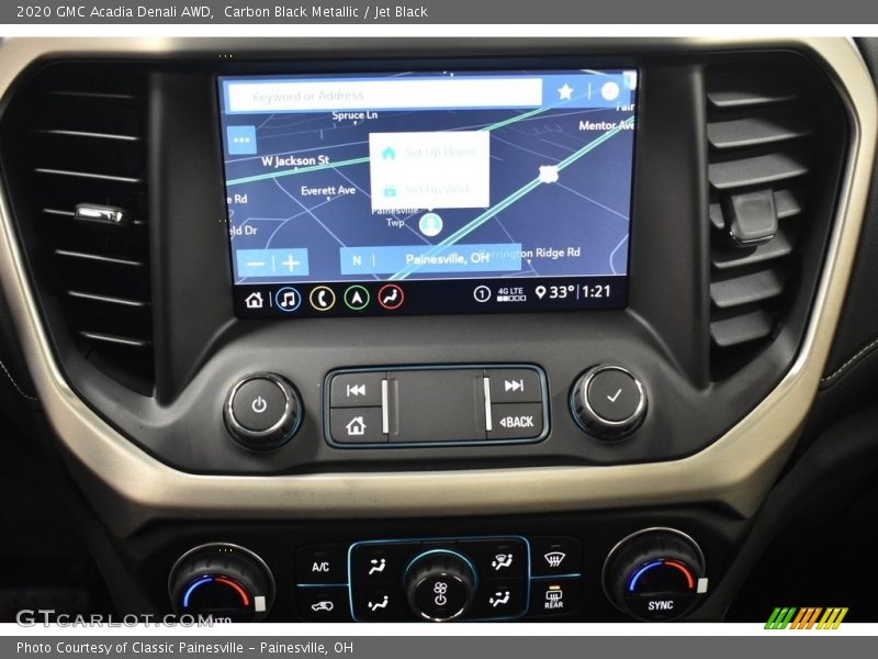 Carbon Black Metallic / Jet Black 2020 GMC Acadia Denali AWD