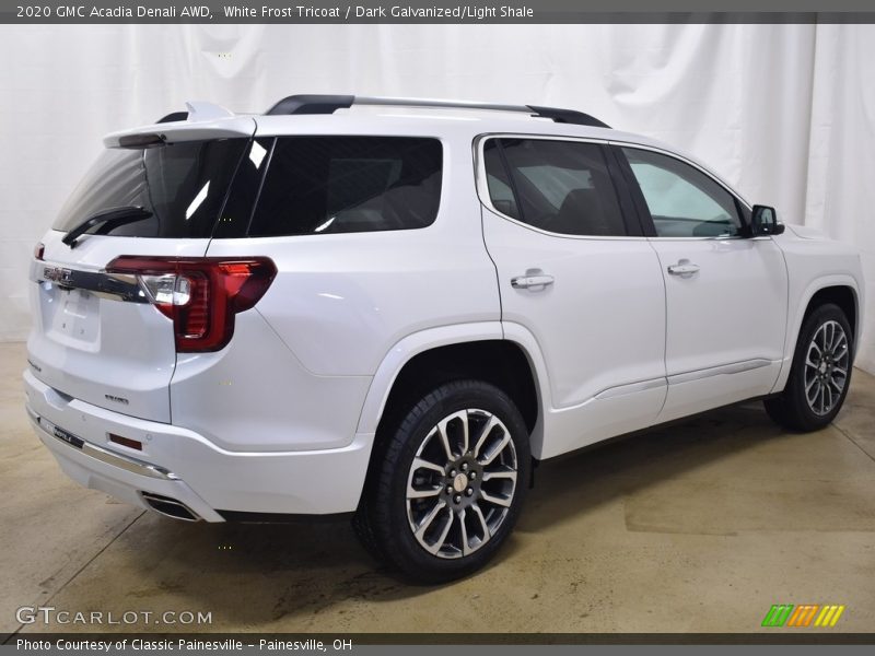 White Frost Tricoat / Dark Galvanized/Light Shale 2020 GMC Acadia Denali AWD