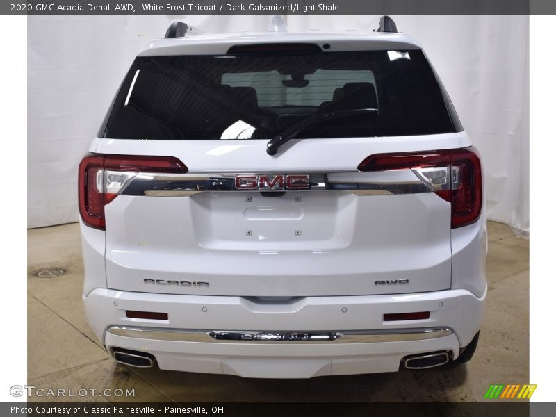 White Frost Tricoat / Dark Galvanized/Light Shale 2020 GMC Acadia Denali AWD