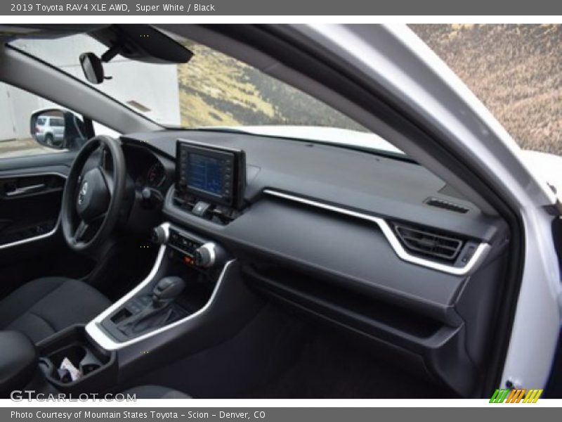 Super White / Black 2019 Toyota RAV4 XLE AWD