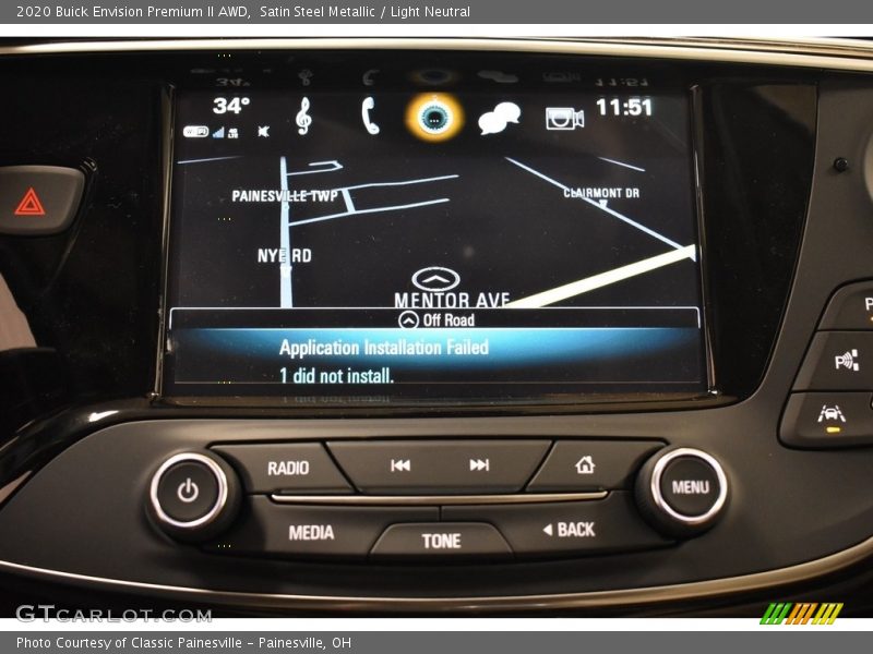 Satin Steel Metallic / Light Neutral 2020 Buick Envision Premium II AWD
