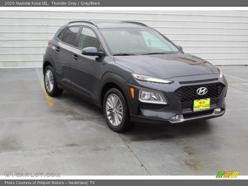 Thunder Gray / Gray/Black 2020 Hyundai Kona SEL