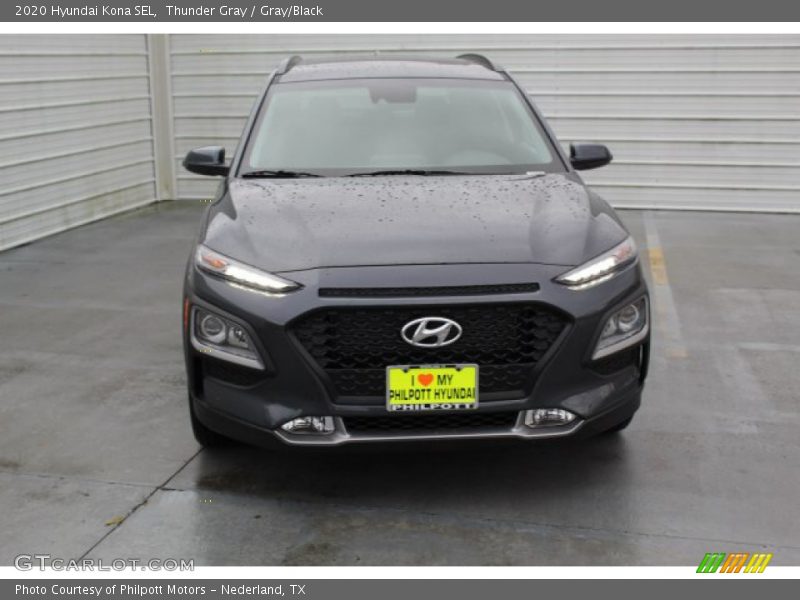 Thunder Gray / Gray/Black 2020 Hyundai Kona SEL