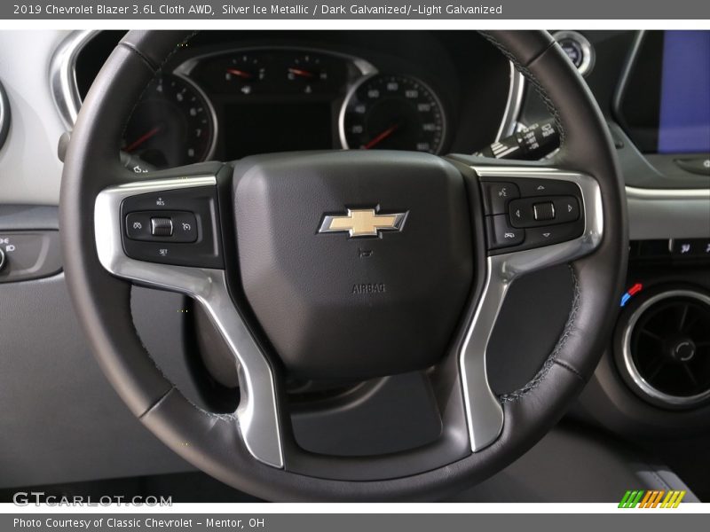 Silver Ice Metallic / Dark Galvanized/­Light Galvanized 2019 Chevrolet Blazer 3.6L Cloth AWD
