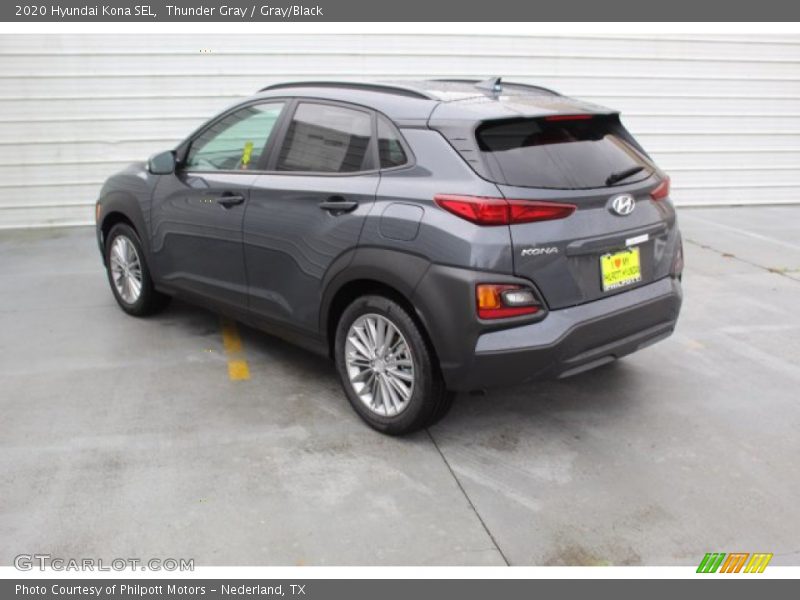 Thunder Gray / Gray/Black 2020 Hyundai Kona SEL