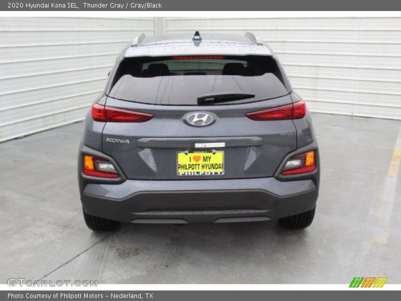 Thunder Gray / Gray/Black 2020 Hyundai Kona SEL