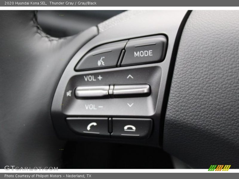 Thunder Gray / Gray/Black 2020 Hyundai Kona SEL
