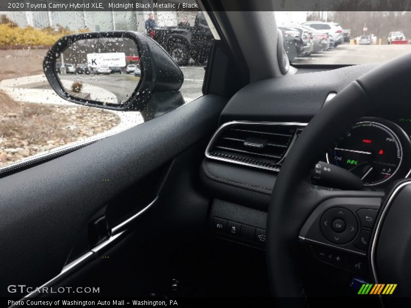 Midnight Black Metallic / Black 2020 Toyota Camry Hybrid XLE