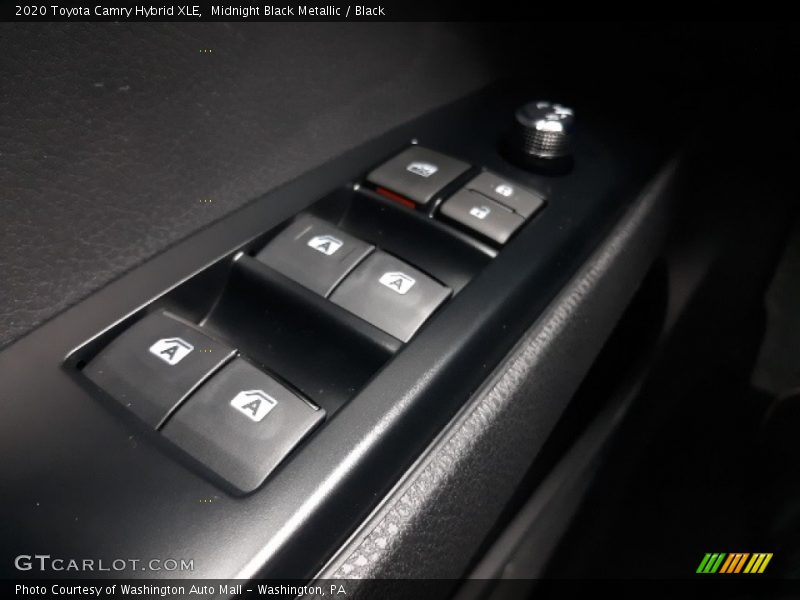 Midnight Black Metallic / Black 2020 Toyota Camry Hybrid XLE