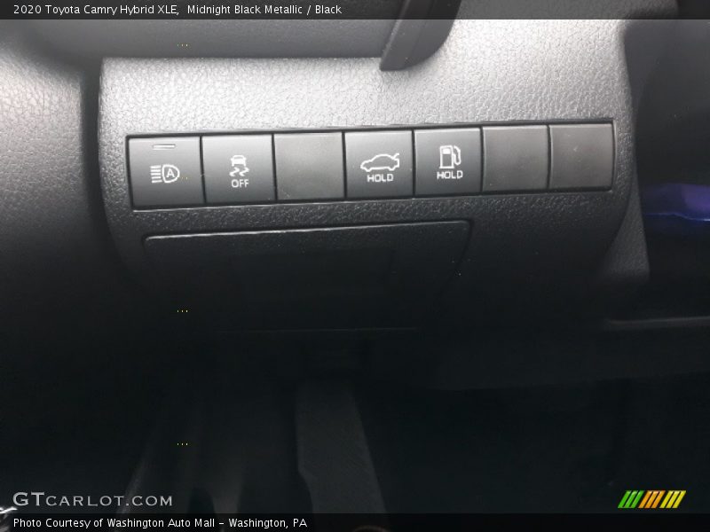 Midnight Black Metallic / Black 2020 Toyota Camry Hybrid XLE