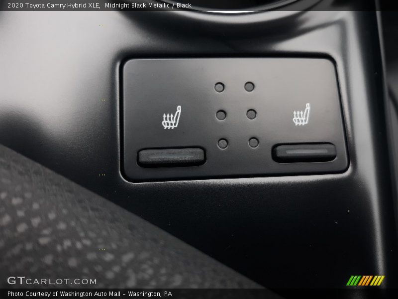 Midnight Black Metallic / Black 2020 Toyota Camry Hybrid XLE